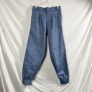 High Waist Baggy Balloon Pants Womens 30x31 Tapered Ankle Button Fly Retro Denim